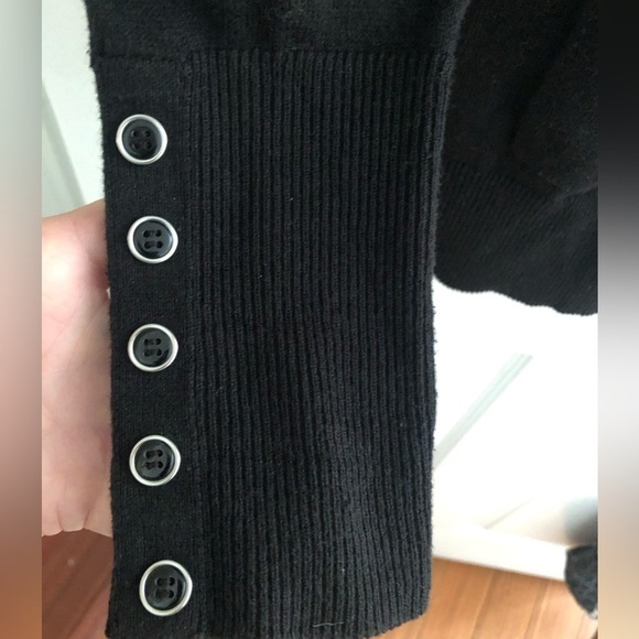 Cashmere Cotton Blend  button-up v-neck cardigan - Alfred Sung pure - Picture 6 of 12